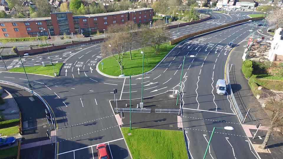 Crown Island roundabout carries around 74,000 vehicles a day