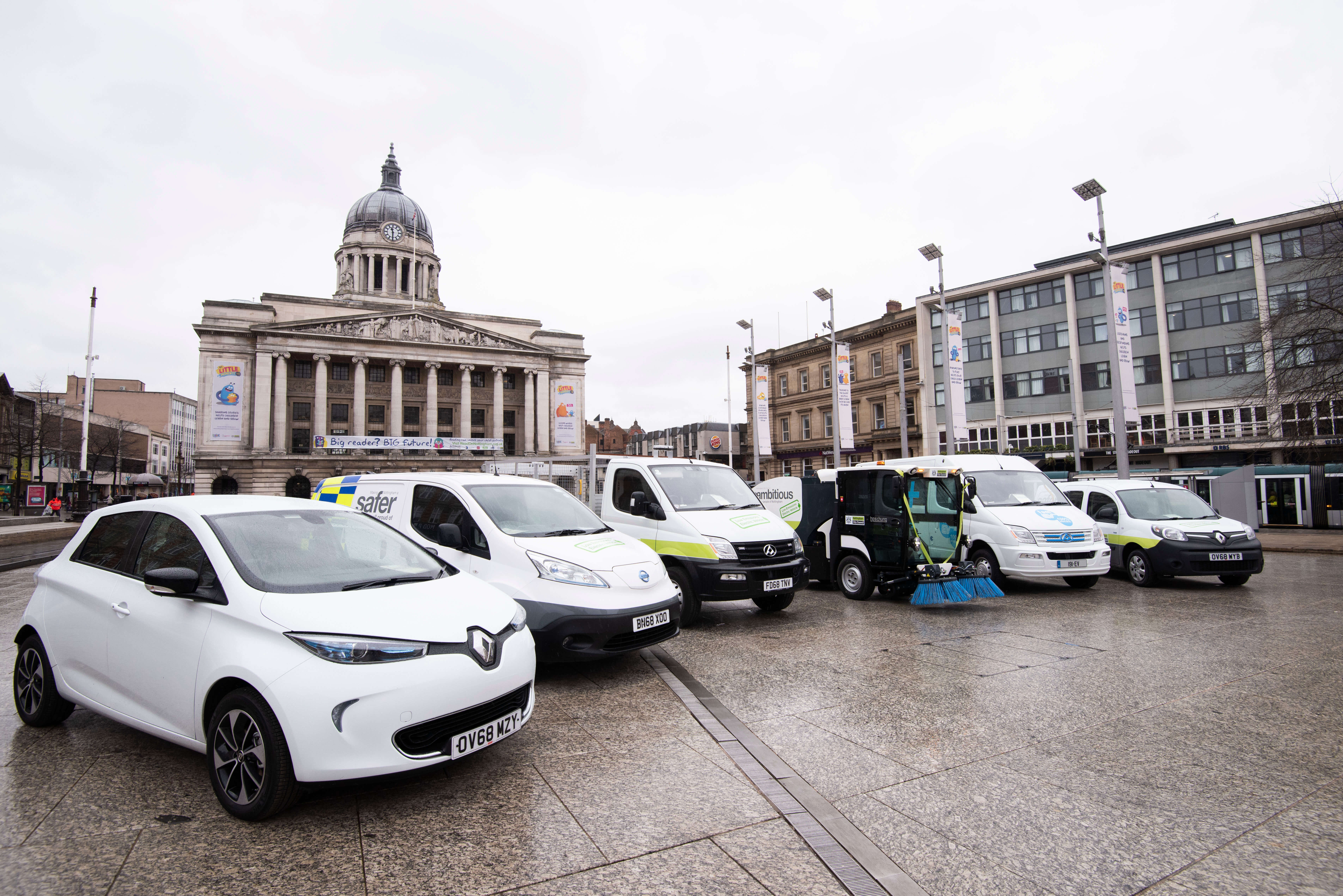 Some of the council's electric vehicles