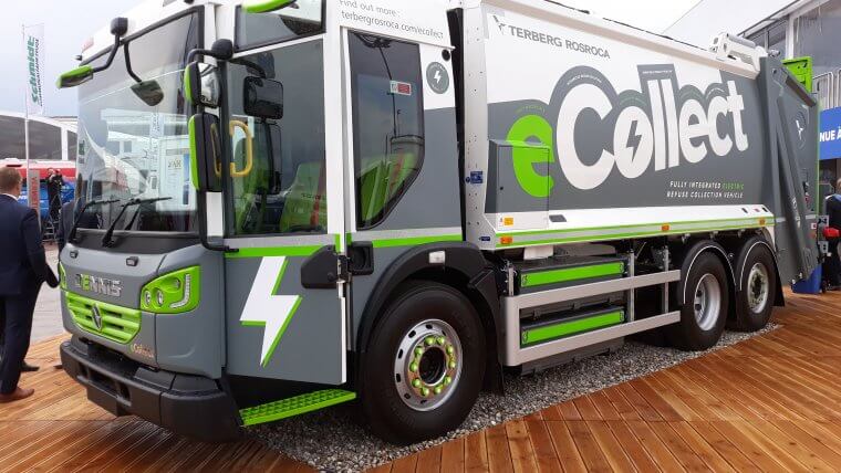 Electric refuse collection vehicle