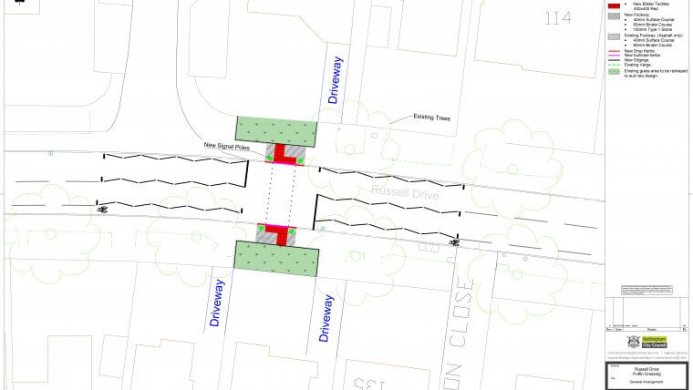 Russell Drive proposed crossing
