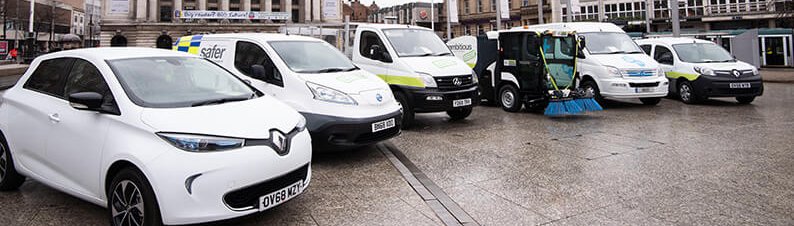 Nottingham City Council's fleet of electric vehicles