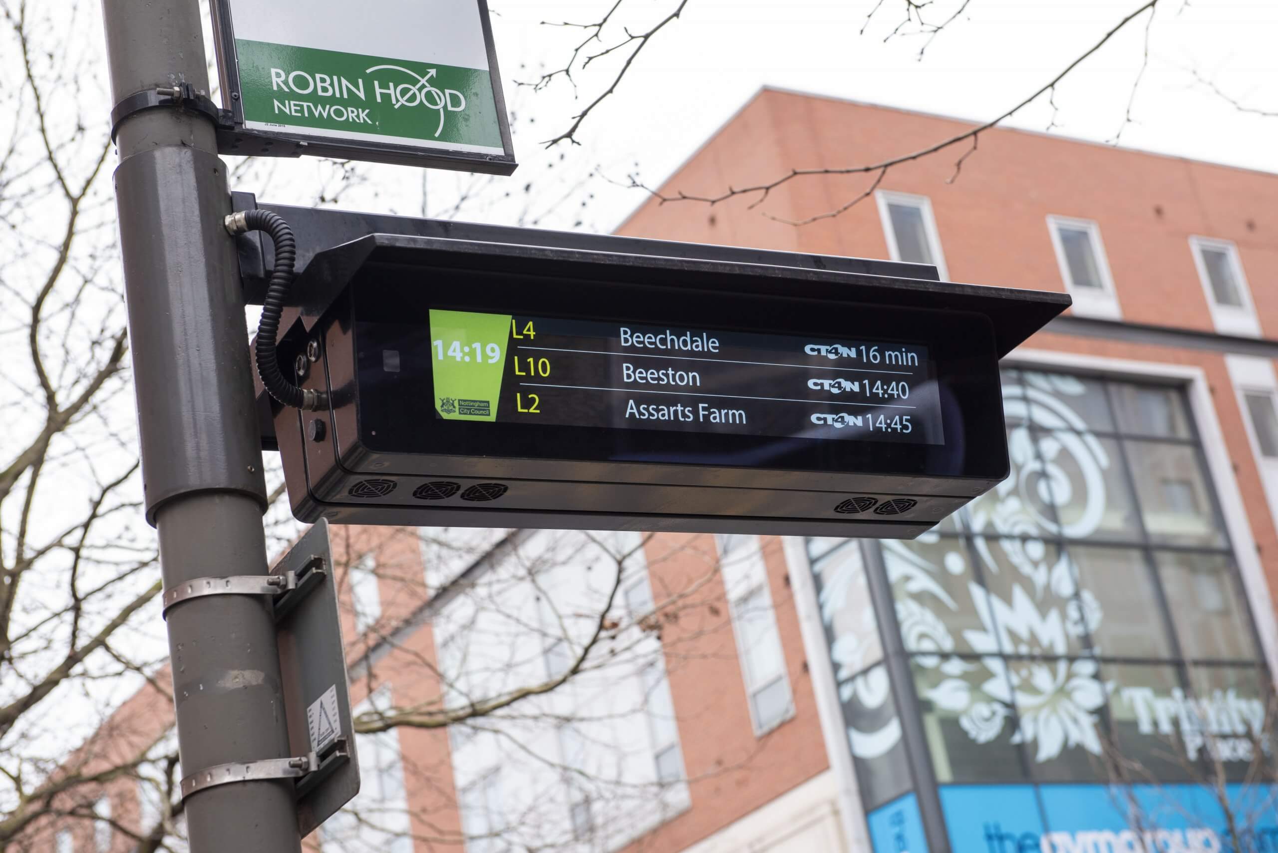 Real time sign Linkbus services