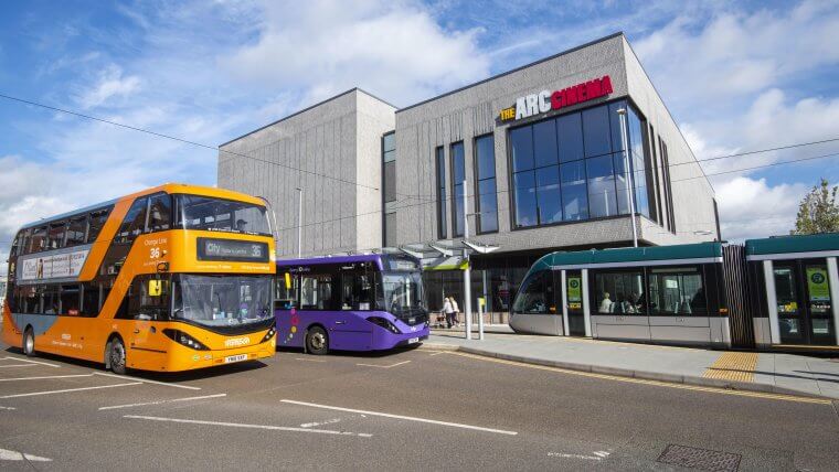 Buses at Beeston Interchange
