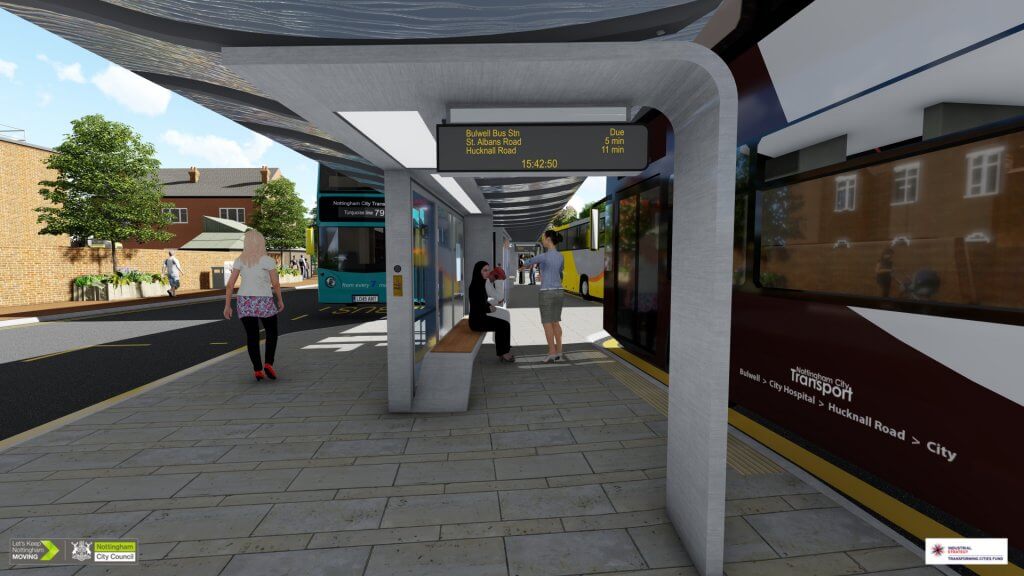 Artist impression of proposals for Bulwell Bus Station