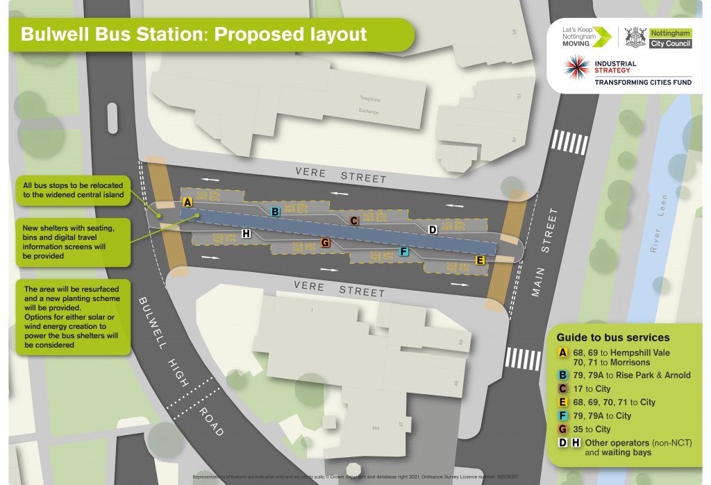 Bulwell Bus Station proposed layout
